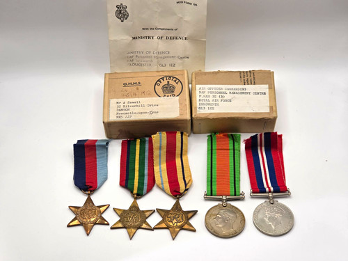Ww2 raf medal group sewell - ww2, 5