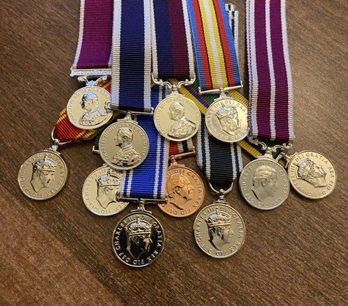 Full size miniature medals - &,